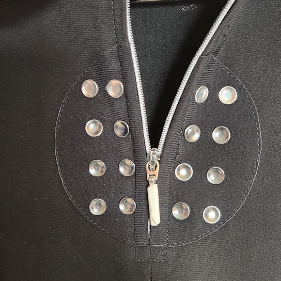 Jamie Sadock Black and Gray Golf Top - Picture 3 of 5